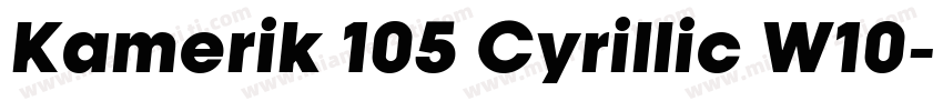 Kamerik 105 Cyrillic W10字体转换